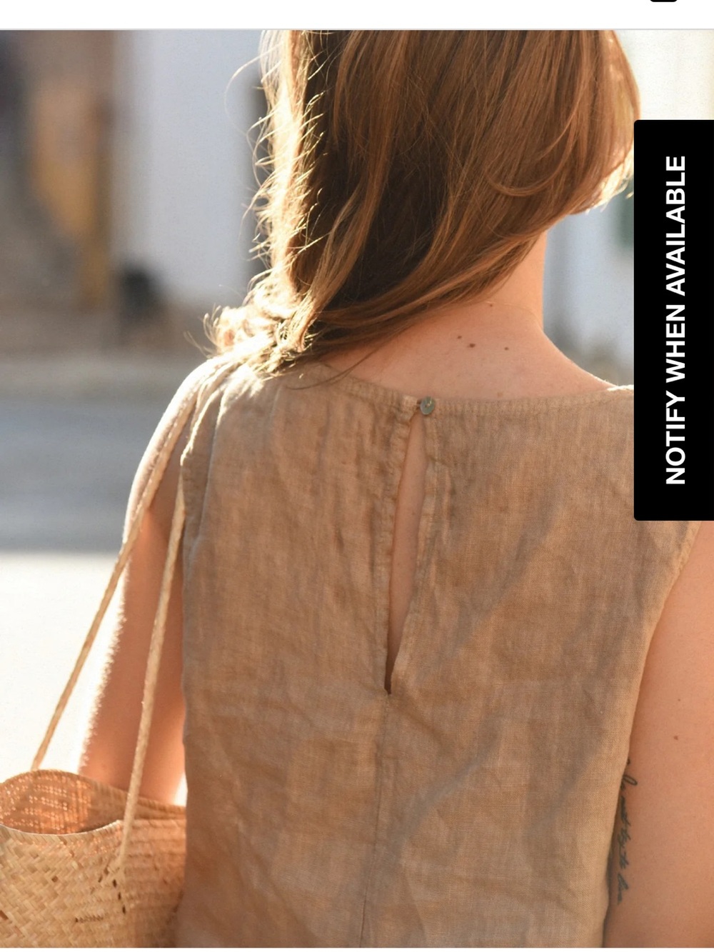 Beachwood Baby Mila  White linen tank 💯 Italian - Picture 3 of 5